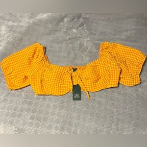 Wild Fable Gingham Crop Top